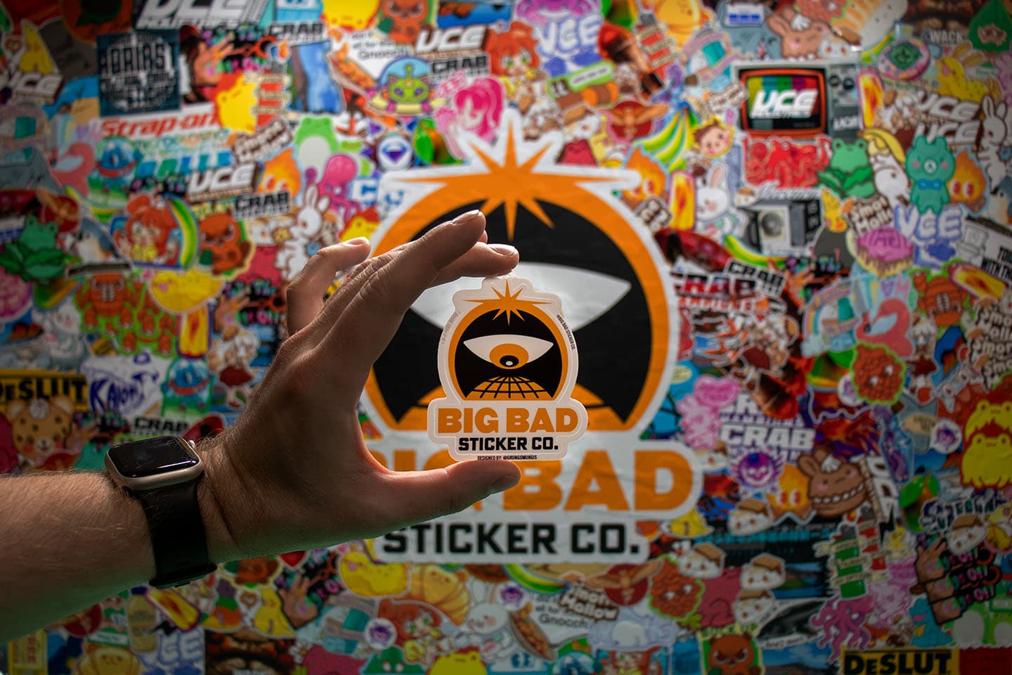 Big Bad Sticker Close-up